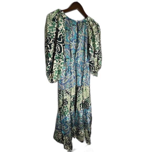 Umgee NWT Boutique Gypsy Boho Floral Paisley Print Dress S M L - Picture 7 of 10